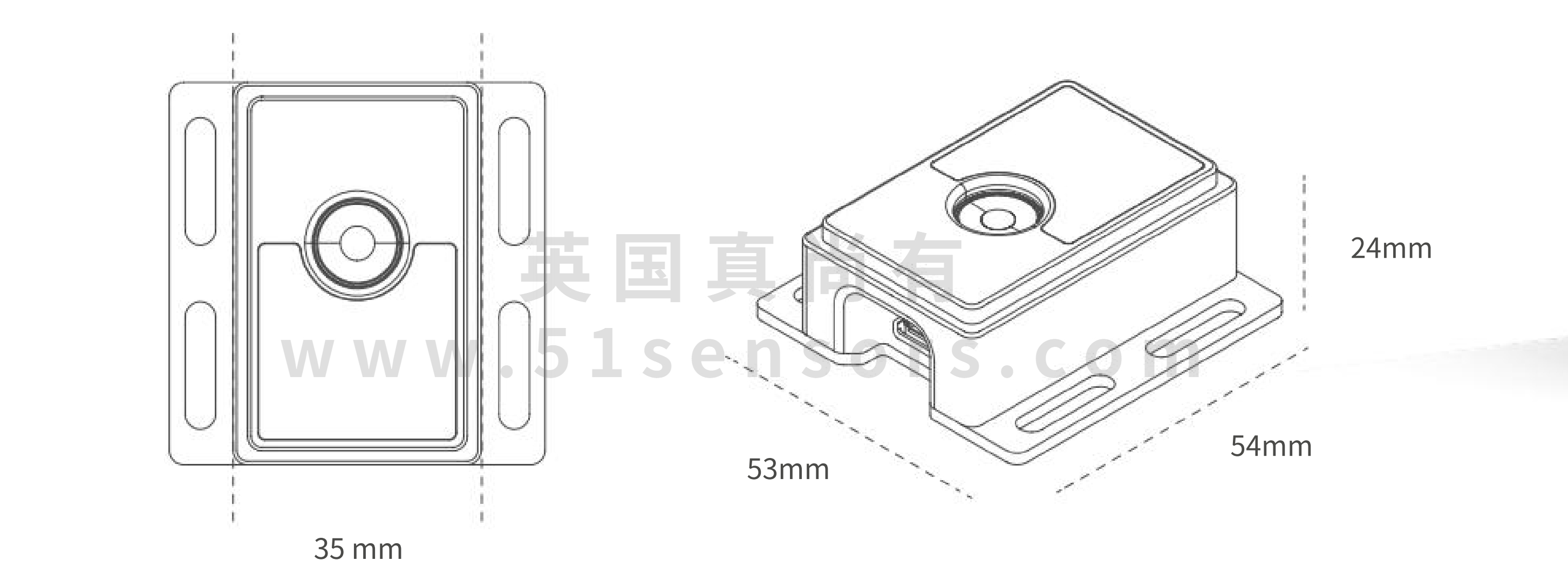 3D相机模块C-3C202尺寸图