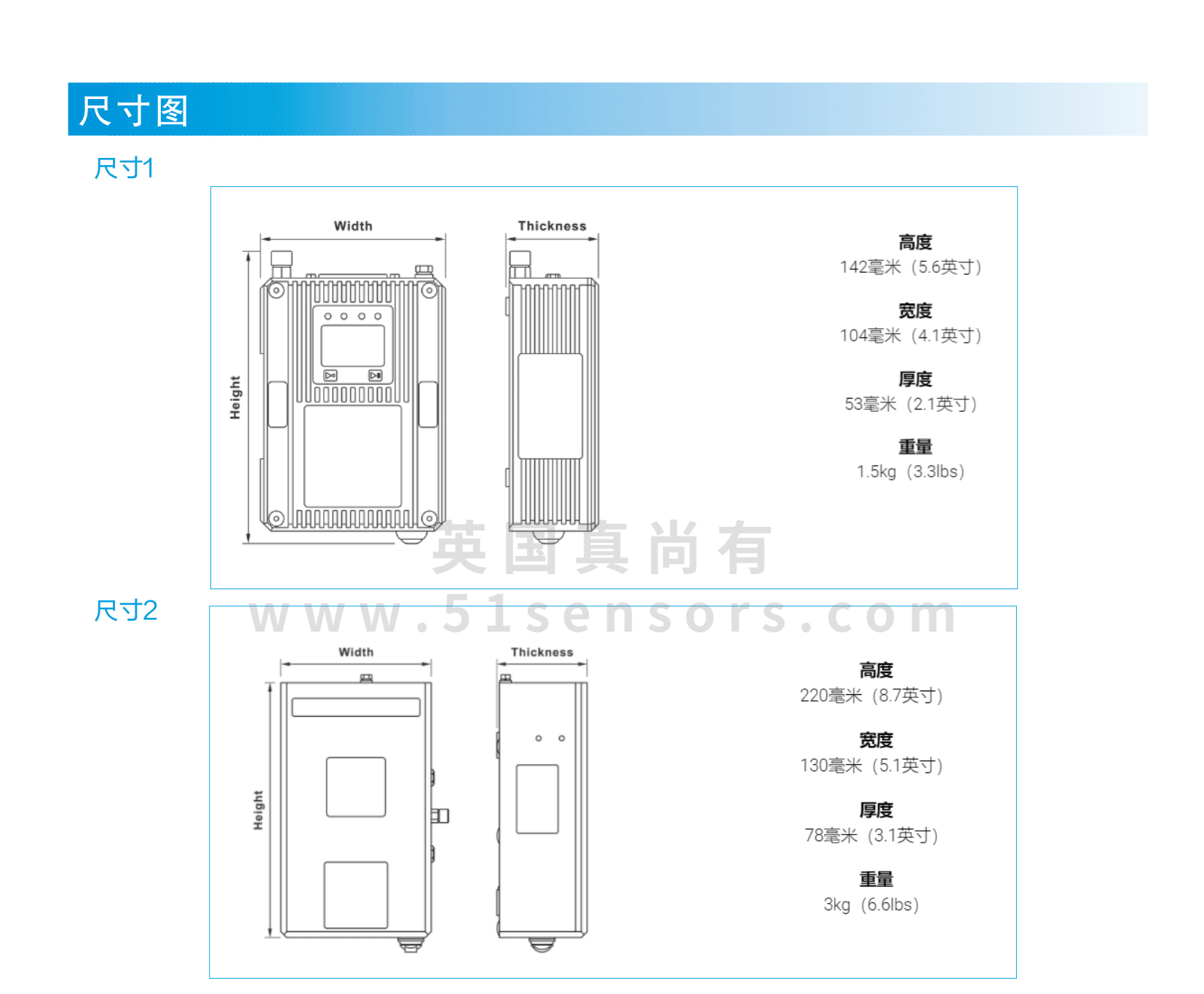 测速测长传感器AJS系列尺寸图